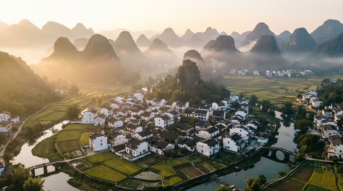 萝莉岛视频：航拍中国最美古镇